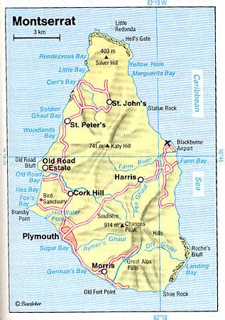 Montserrat Mapas Geogr Ficos De Montserrat Mundo Hisp Nico