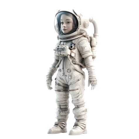 Blast Off With Her 3d Cute Astronaut Girl Png Transparent Background