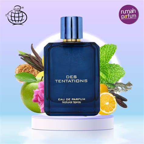 Jual Parfum Pria Fragrance World Des Tentations Man Ml Perfume