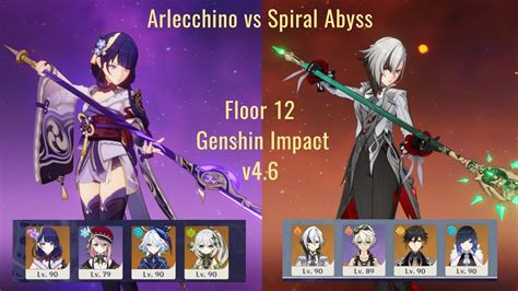 Arlecchino Vs Spiral Abyss Floor Aggravate Raiden With Furina