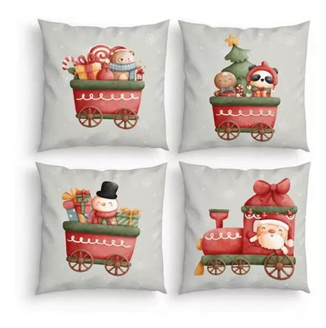 Juego De Fundas De Almohada Decorativas Para Navidad Con Forma De