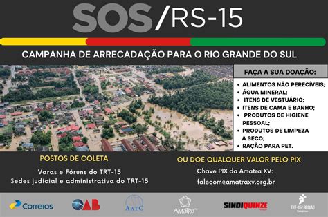 Campanha SOS RS 15 mobiliza instituições em ajuda à população do Rio