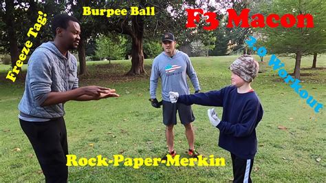 F Macon Workout Burpee Ball Rock Paper Merkin Rainbow Run