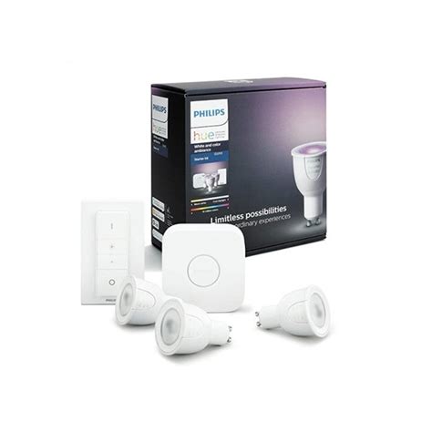 Philips Hue White And Color Ambiance 57w Gu10 Starter Kit