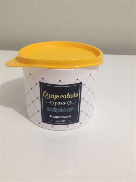 Tupperware Redondinha Queijo Ralado 500ml Linha Bistrô Amarelo Móvel