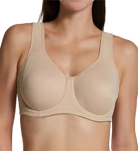 2 Ply High Impact Underwire Sports Bra Damask Neutral 44dd