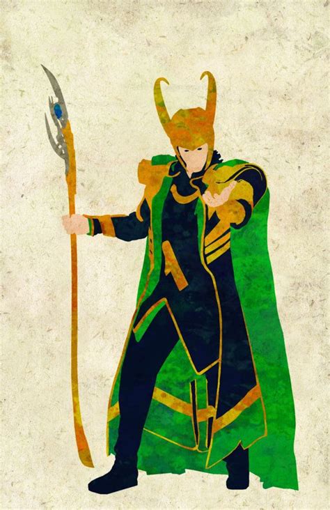 Loki Poster The Avengers Minimalist Art Print Wall Art Poster Wall