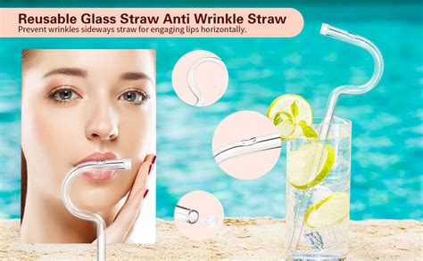 Amazon Anti Wrinkle Straw Pcs Reusable Glass Straws For Stanley