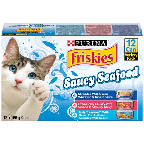 Friskies Wet Cat Tasty Saucy Seafood Variety Pack Friskies Clipart