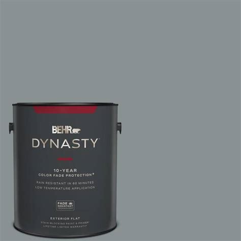 BEHR DYNASTY 1 Gal MQ5 29 Gotham Gray Flat Exterior Stain Blocking