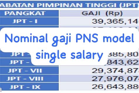 Berapa Besar Gaji PNS Dalam Penggajian Model Single Salary Harian Lampung