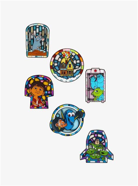 Hot Topic Loungefly Disney Pixar Characters Stained Glass Blind Box