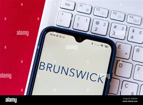 In this photo illustration the Brunswick Corporation logo seen ...