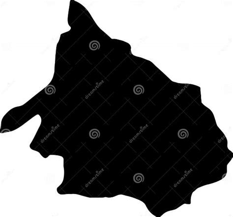 Mokhotlong Lesotho Silhouette Map with Transparent Background Stock Vector - Illustration of ...