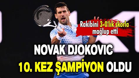 S Rp Tenis I Novak Djokovic Kez Ampiyon Oldu