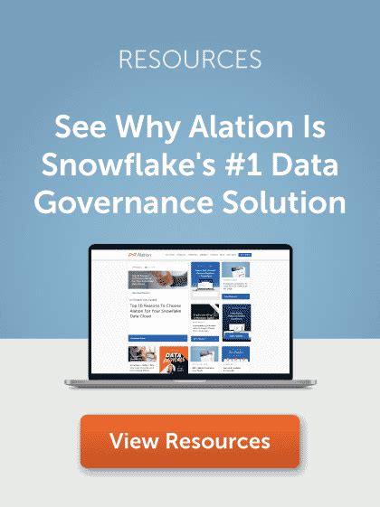 Enterprise Data Catalog And Data Governance Alation