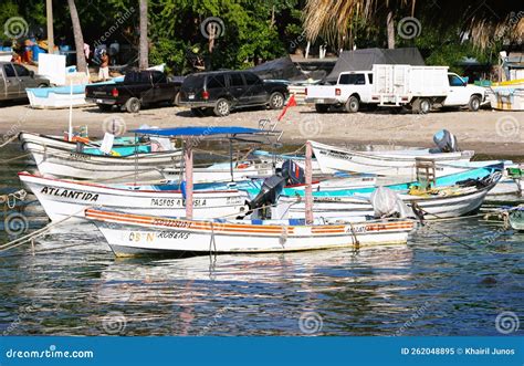 Mazatlan Mexico November 8 2022 The Small Boats Docked By The Bay