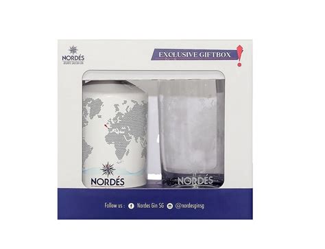 Nordes Gin Atlantic Galician Gin 700ml T Box With Glass Food