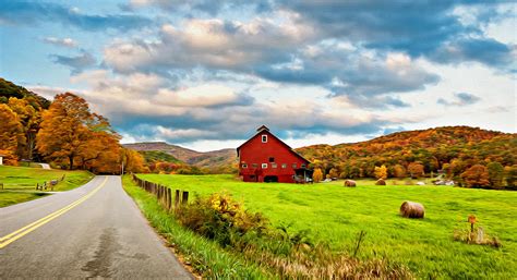 Country Roadwest Virginia Oil Photograph By Steve Harrington