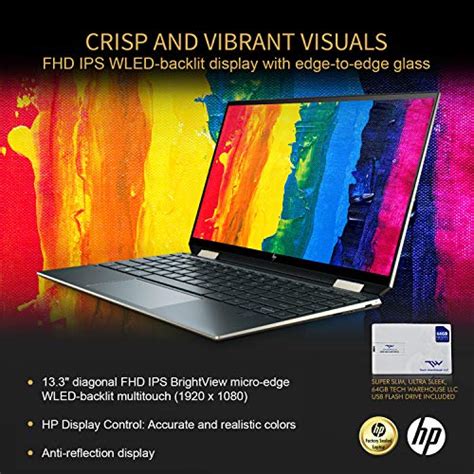 Hp Spectre X360 Gem Cut 133 Fhd Touch Laptop Intel I7 1065g7 16gb
