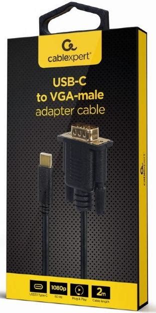 Cablexpert Hz Type C Vga Black M A Cm Vgam