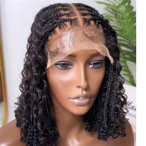 Knotless Braided Wig Etsy