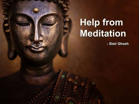 Meditation Help In Crisis Ppt