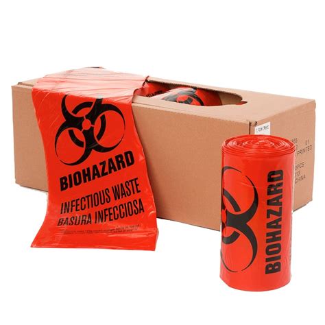 X Gal Biohazard Waste Red Bags Royalbag