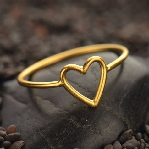 Heart Ring Design Gold Hot Sale