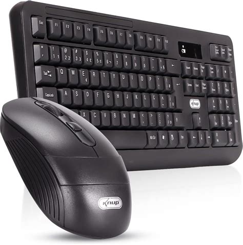 Kit Teclado E Mouse Sem Fio Wireless Ghz Pc Tv Note Abnt Knup Kp