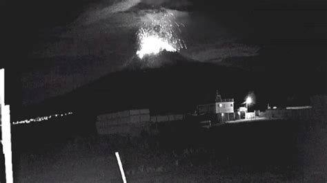 Popocatépetl Volcano Eruption In Mexico Captured On Cctv