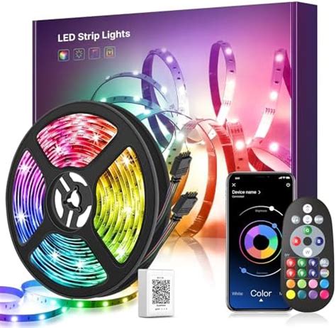 Led Chamre 15M 2 Ruban Led Bluetooth Bande RGB Lumiere Flexible