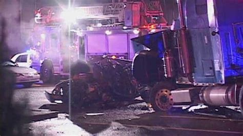 Raw Scene Of Crash Between Unmarked Rcmp Cruiser And Semi Trailer In