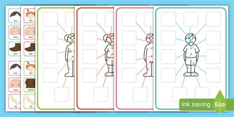 Twinkl Symbols Body Parts Labelling Activity Lesson 4