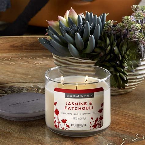 Candle Lite Essential Elements Jasmine And Patchouli 418g