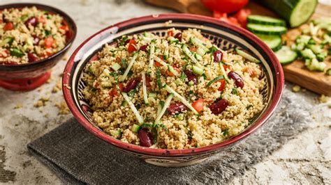 Couscous Salat Aromatisch Frisch Vegan Und Glutenfrei