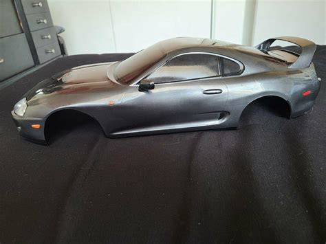 Tamiya Rc Toyota Supra Mk Jza Body Painted Gray