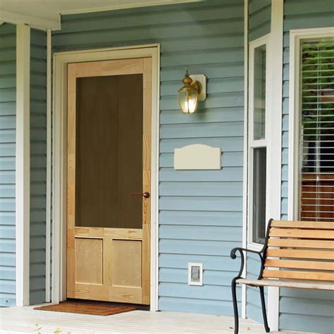 Wood Screen Storm Door Elmwood Traditional Exterior Baltimore By In And Out Home