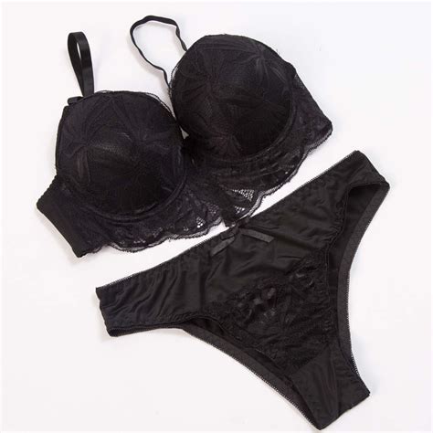 Buy Artdewred Women S Sexy Lace Bras Set Push Up Padded Underwire Bra