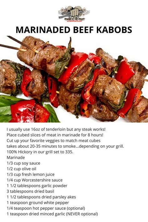 Marinated Beef Kabobs Recipe Marinated Beef Kabobs Kabob Recipes Beef Kabob Recipes