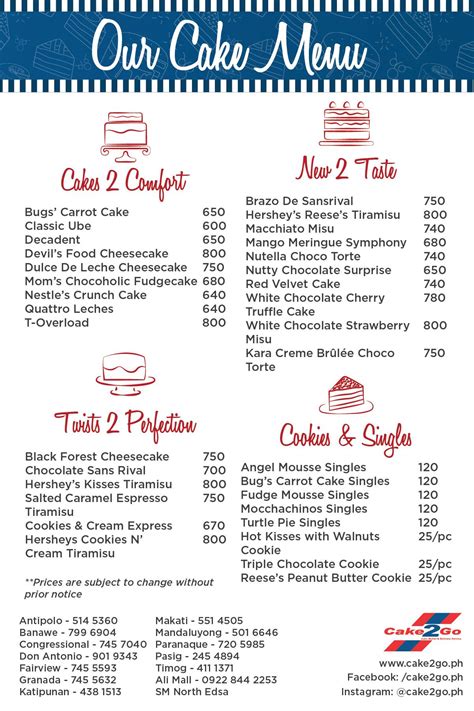 To all our loyal patrons, kindly see... - Cake2Go Cake Store | Facebook