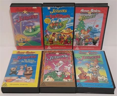 6x The Jetsons Vhs Tapes Hanna Barbera Bulk Lot Video Tape The