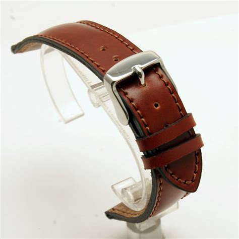 Fluco Brown Horween Shell Cordovan Watch Strap Mm Mm Mm