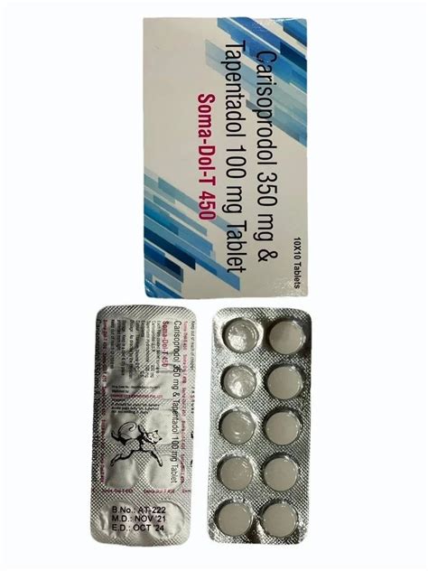 Somadol T Mg Tablet At Rs Pack Carisoprodol Tablets In Walani