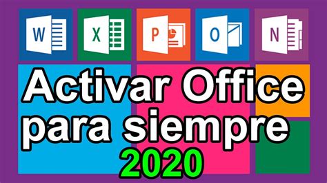 CÓMO ACTIVAR MICROSOFT OFFICE 2020 GRATIS CUALQUIER VERSIÓN 32 Y 64