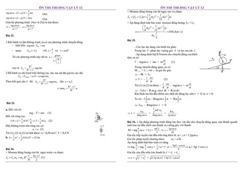 CHUYÊN ĐỀ ÔN THI HỌC SINH GIỎI QUỐC GIA HSGQG MÔN VẬT LÝ LỚP 12 NĂM