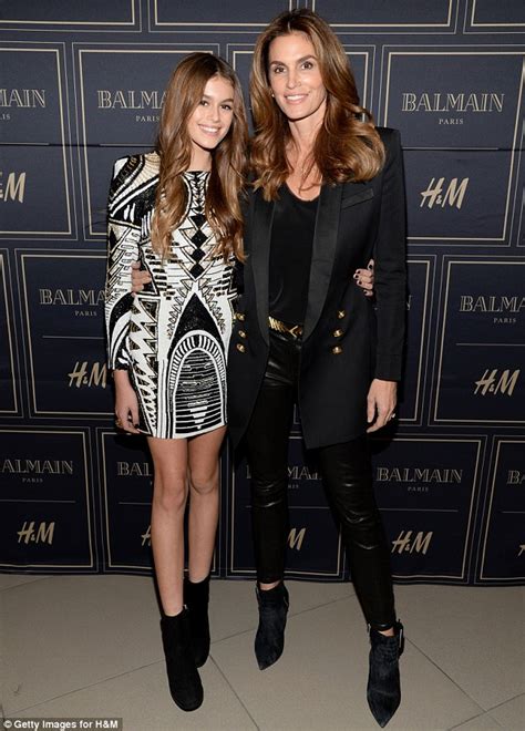 Cindy Crawford And Daughter Kaia Gerber Are A Model Pair At Balmain H