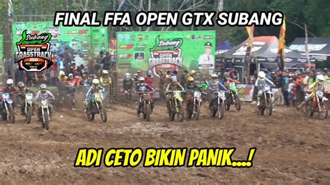 Final Ffa Open Grasstrack Bupati Subang Adi Ceto Libas Pembalap Jateng