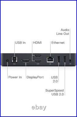 Dell D3100 USB 3.0 Ultra HD 4k Docking Station | Usb Docking Station