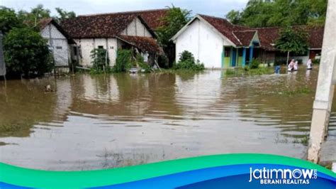 Luapan Sungai Bengawan Solo Genangi Puluhan Rumah Warga Lamongan